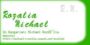 rozalia michael business card